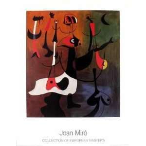  Personnages Rythmiques 1934 by Joan Miro. Best Quality Art 
