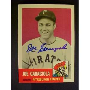 Joe Garagiola Pittsburgh Pirates #314 1953 Topps Archives Signed 