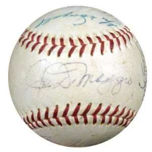   Joe DiMaggio Lefty Gomez Whitey Ford & Phil Rizzuto JSA #X18608