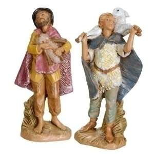   of 2 Fontanini 3.5 Gabriel and Josiah Christmas Nativity Sets #55012