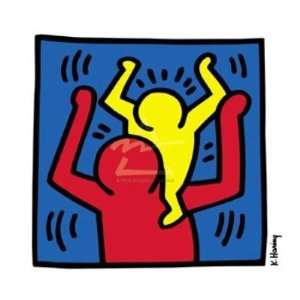 Keith Haring   Untitled, 1987 (baby On Shoulders) Canvas