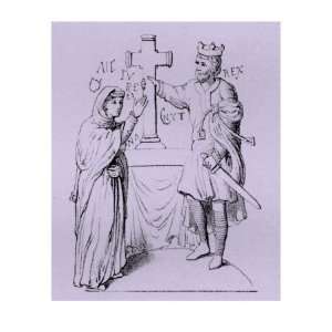 Canute and Emma of Normandy, the widow of Ethelred, the English King 