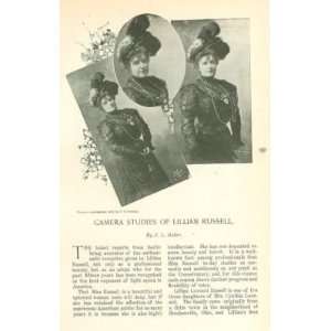    1898 Camera Studies of Actress Lillian Russell 
