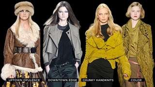 Trend Wrap up   Uptown Opulence, Downtown Edge, Chunky Handknits 