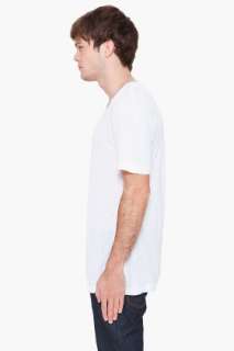 Blk Dnm White Scoopneck T shirt for men  