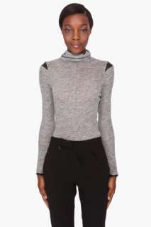 Karolina Zmarlak Leather Trim Turtleneck for women  