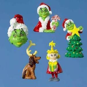  5 Piece Dr. Seuss The Grinch Mini Christmas Ornament Set 