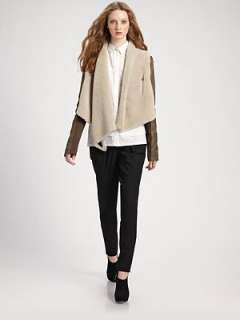 Yigal Azrouel   Leather/Shearling Jacket    