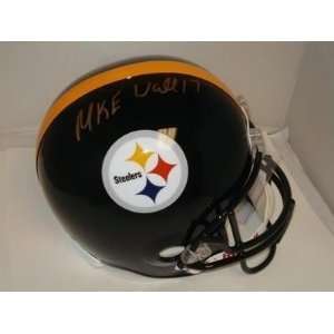 MIKE WALLACE Autographed Steelers FS Helmet JSA   Autographed MLB 