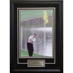 Mike Weir Signed 13X20 Deluxe Frame   Chip To The Flag