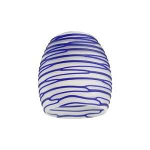  Monte Carlo G1054 2 1/4 Inch Neckless Glass Shade, Blue 