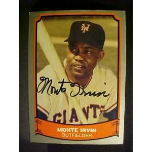 Monte Irvin New York Giants #79 1988 Baseball Legends Signed Baseball 