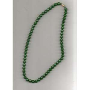  Thailand Green Jade Necklace, 24 inches 