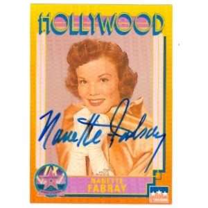 Nanette Fabray Autographed/Hand Signed Hollywood Walk of Fame trading 