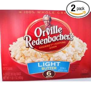 Orville Redenbachers Gourmet Popping Corn Light Butter (Pack of 2 