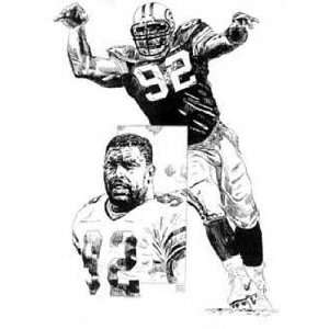 Reggie White Green Bay Packers 16x20 Lithograph