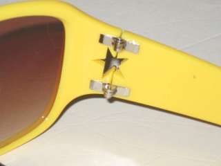 FANTAS EYES Designer Sunglasses Yellow STAR NWT Eyeglass Frames  
