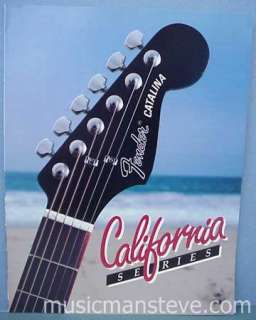 original 1982 FENDER CALIFORNIA SERIES GUITAR brochure   rare vintage 