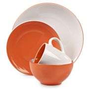 Tabletops Gallery Orange Milano 16 pc. Dinnerware Set