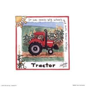    Tractor   Poster by Lila Rose Kennedy (8x8)