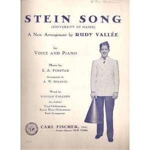 Sheet Music Stein Song Rudy Vallee 21 