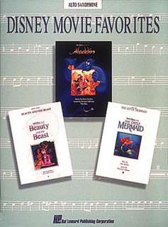 Disney Movie Favorites   Alto Sax Saxophone Music Book  