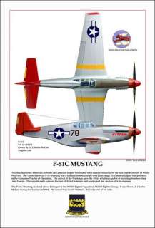 Lt. McGee P 51B/C Kitten Tuskegee Airmen Print by Jerry Taliaferro