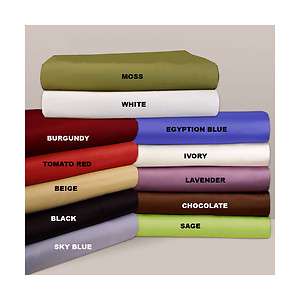 100% EGYPTIAN COTTON 1000 TC FITTED SHEET QUEEN CHOOSE COLOR & DEEP 
