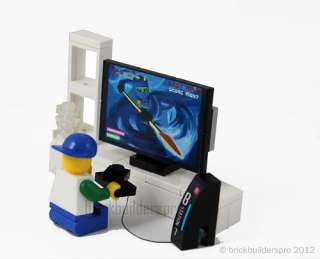Toy Flat Screen TV minature Accessory Pack Custom Lego, City 10218 