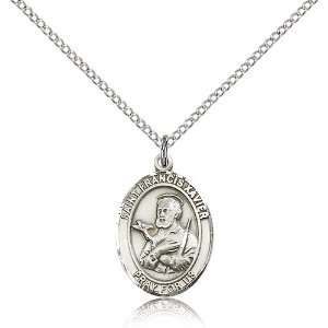 St. Francis Xavier Medals   Sterling Silver St. Francis Xavier Pendant 