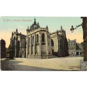  1910 Vintage Postcard St. Giles Cathedral Edinburgh 