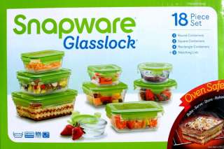 New Snapware 18 Glass Food Storage Containers with Lids  