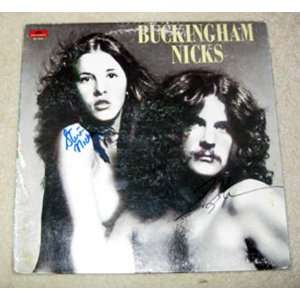 STEVIE NICKS & BUCKINGHAM autographed SIGNED Rare RECORD *proof