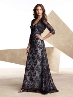 Black Lace Wedding/Evening dress Formal Gown  