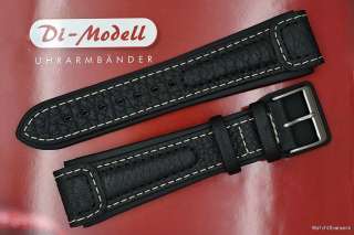 Di Modell CHRONISSIMO Leather Pilot Watch Strap in BLACK  