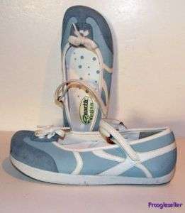 Earth Vegan womens Jasmine loafers shoes 6.5 B blue  
