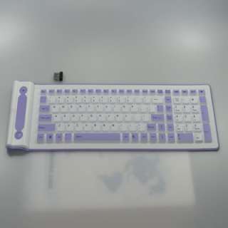 4GHz Wireless Silicon Waterproof Flexible Portable Keyboard 10M