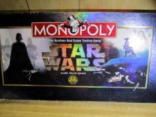 Star Wars Monopoly Classic Trilogy Edition w/9 tokens  