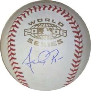  Anthony Reyes Autographed/Hand Signed 2006 World Series 