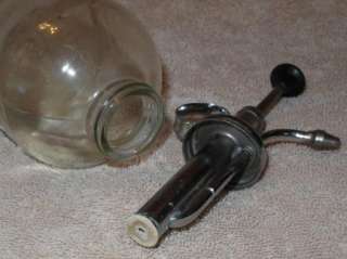   Old Glass Sprizter Bottle Pump Sprayer Mister Garden Herb Tool  