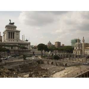  The Victor Emmanuel II Monument Over an Excavated Site 