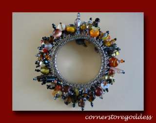 Cornerstoregoddess Cha Cha Kitty Cat 500+ Bead Bracelet  