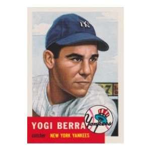 Yogi Berra 1953 Topps Archives Baseball Reprint Card (New York Yankees 
