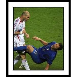   Cup Champion Zinedine Zidane Headbutting Marco Ma