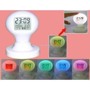  Color Change Magic Bulb Digital Alarm Clock Calendar 
