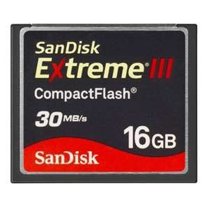 SanDisk SDCFX3 016G 16 GB Extreme III CompactFlash Card 