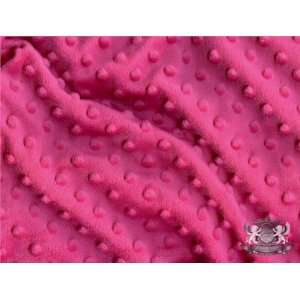  Minky Cuddle Dimple Dot ROSE Fabric By the Yard 