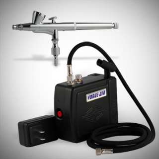 New GRAVITY FEED AIRBRUSH with AIR BRUSH COMPRESSOR KIT  