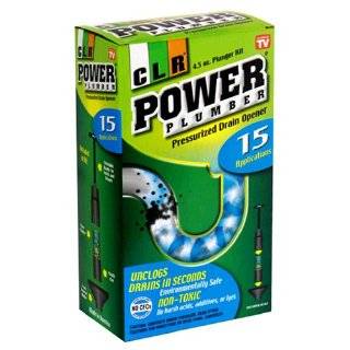 CLR Power Plumber Pressurized Drain Opener Plunger Kit, 4.5 Ounce Can