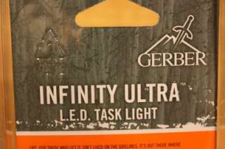   Ultra LED Task Light Flashlight w/ Battery Pocket Hat Clip NEW  